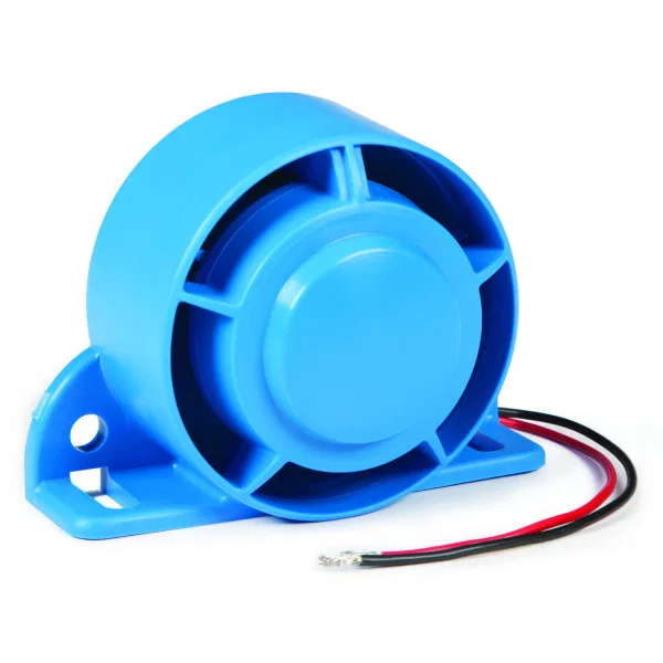 73440 – GROTE PERLUX Backup Alarm, White Noise 77 To 97 Decibels 12/ 24 Volt DC Blue Housing Glass Filled Nylon Surfa...